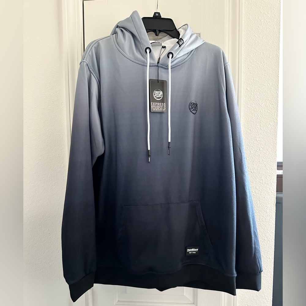 New Fresh Hoods Men's Gradient Pullover Hoodie, Size XL